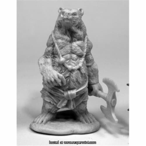 Reaper Miniatures REM77446 25mm Scale Werebear - James Van Schaik Perspective: front