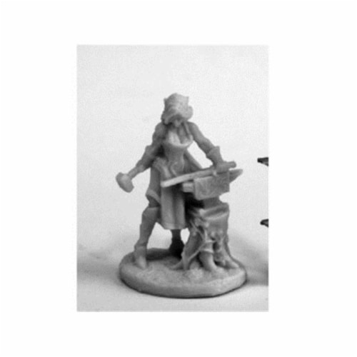 Reaper Miniatures  Bones Elven Blacksmith Miniature Figure Perspective: front
