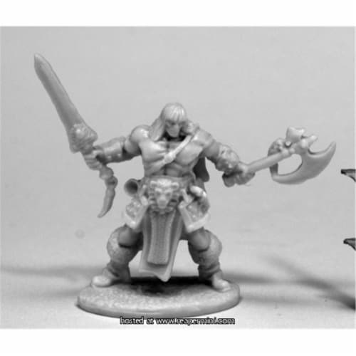 Reaper Miniatures REM77469 25mm Scale Brand Oathblood, Barbarian - Bobby Jackson Perspective: front