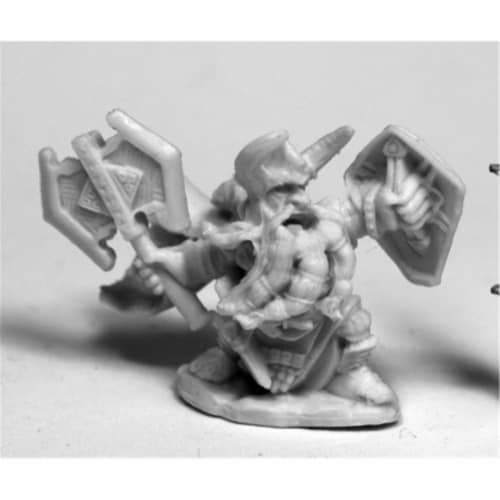 Reaper Miniatures REM77478 28 mm Dark Heaven Bones King Axehelm Of Kragmarr W3 Pack Mint of M Perspective: front