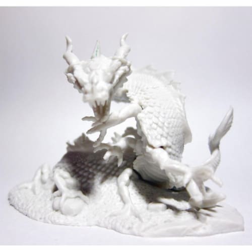 Reaper Miniatures REM77492 28 mm Dark Heaven Bones Behir W3 Pack Mint of Miniature Games Perspective: front
