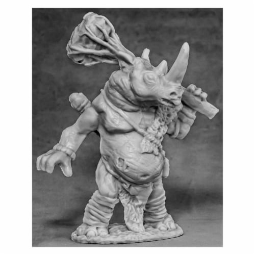 Reaper Miniatures REM77587 Bones - Avatar of Resilience - Rhino W3 Perspective: front