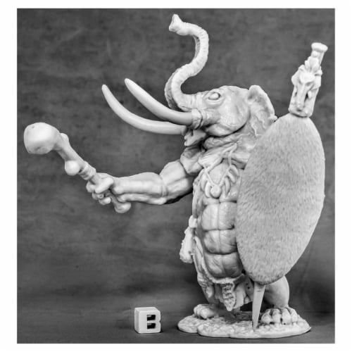Reaper Miniatures REM77588 Bones - Avatar of Strength - Elephant W3 Perspective: front