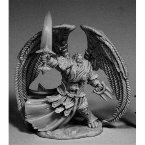 Reaper Miniatures  28 mm Dark Heaven Bones Solar&#44; Angel W3 Pack Mint of Miniature Games Perspective: front