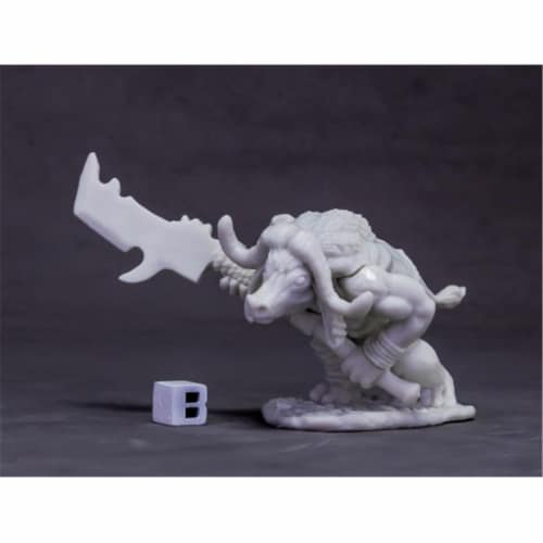 Reaper Miniatures REM77621 Bones Dark Heaven - Avatar of Protection, Water Buffalo W3 Perspective: front
