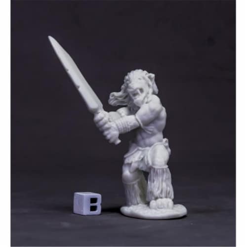 Reaper Miniatures REM77623 Bones Dark Heaven - Avatar of Courage, Lion W3 Perspective: front