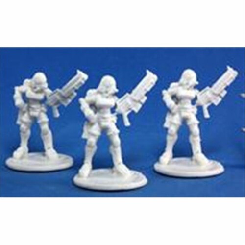 Reaper Miniatures 80013 Bones - Chrono Nova Corp Female 3 Miniature Perspective: front
