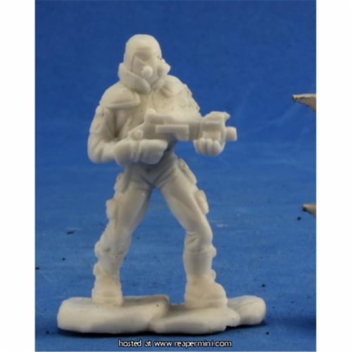 Reaper Miniatures REM80029 25mm Scale Nine Suns Henchman, Patrick Keith - Bones & Chronoscope Perspective: front