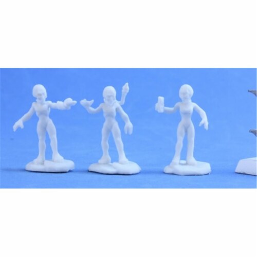 Reaper Miniatures REM80045 Bones Chronoscope Gray Alien Scientist Sprue Miniature Reaper Perspective: front