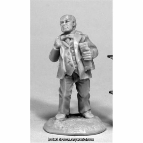 Reaper Miniatures REM80073 25mm Scale Pulp Era Professor, James Van Schaik - Bones & Chronosc Perspective: front