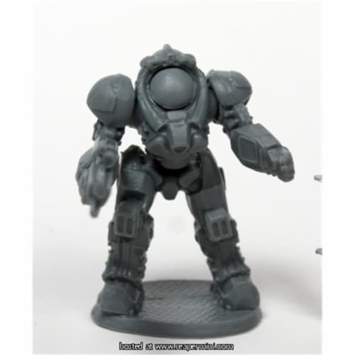 Reaper Miniatures REM80076 25mm Scale Blackstar Corsair Alpha, Chris Lewis - Bones & Chronosc Perspective: front
