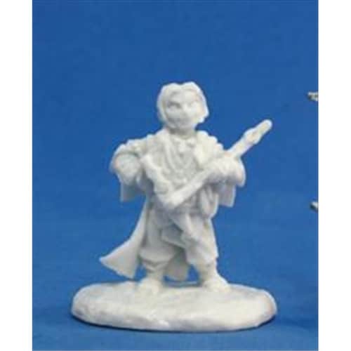 Reaper Miniatures 89012 Bones - Path Finder Lem- Iconic Bard Miniature Perspective: front
