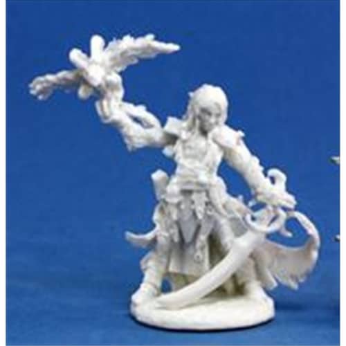 Reaper Miniatures 89014 Bonest50 - Path Finder Seltyiel Iconic Magus Miniature Perspective: front