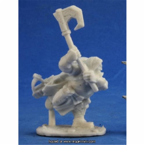 Reaper Miniatures REM89020 25mm Scale Harsk Iconic Dwarf Ranger, Todd Harris - Pathfinder Bon Perspective: front