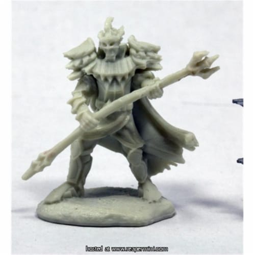 Reaper Miniatures REM89043 25mm Scale Vagorg Half Orc Sorcerer, Chris Lewis - Pathfinder Bone Perspective: front