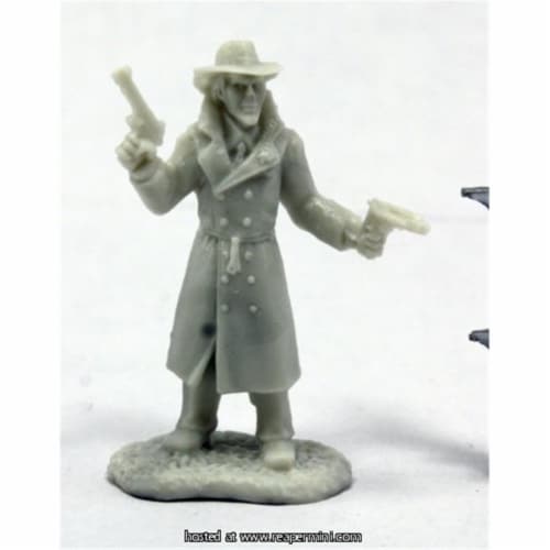 Reaper Miniatures REM91009 25mm Scale Deadlands Noir Stone, Bob Ridolfi - Savage Worlds & Bon Perspective: front