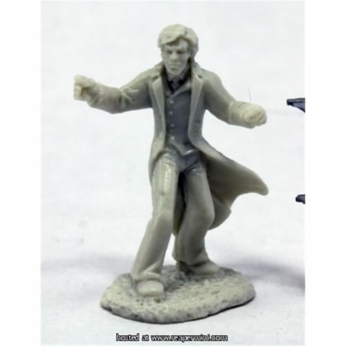 Reaper Miniatures REM91014 25mm Scale Deadlands Noir Grifter, Bob Ridolfi - Savage Worlds & B Perspective: front