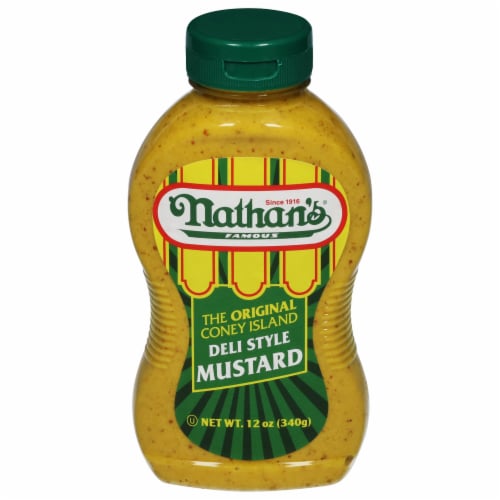 Nathan's® Famous The Original Coney Island Deli Style Mustard Perspective: front