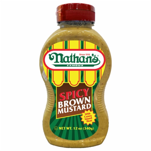 Nathan's® Famous Spicy Brown Mustard Perspective: front