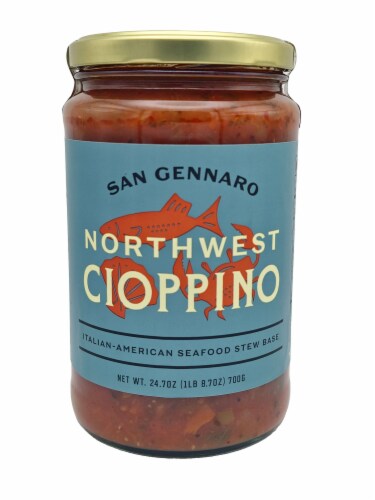 San Gennaro Northwest Cioppino Italian American Seafood Stew Base Perspective: front
