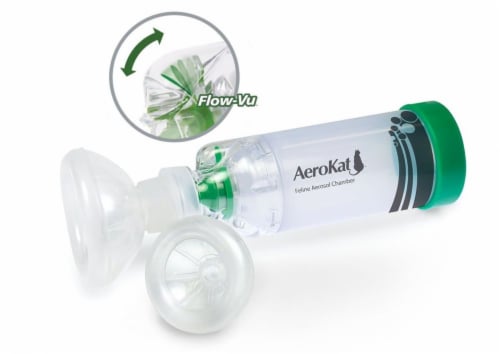 AeroKat Feline Aerosol Chamber Perspective: front