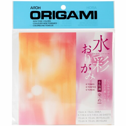 Origami Paper 5.875 X5.875  36/Pkg-Tie Dye Perspective: front
