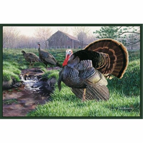 Custom Printed Rugs TURKEY Turkey Wildlife Rug Perspective: front