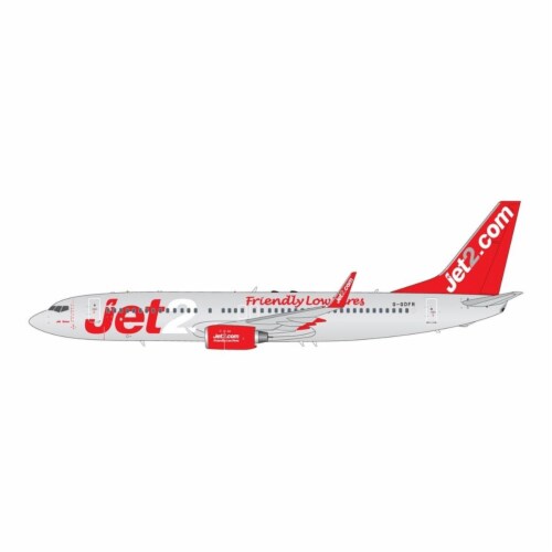 Gemini200 G2EXS463 Jet2 Boeing 737-800 Winglets G-GDFR Friendly Low Fares Scale 1-200 Diecast Perspective: front