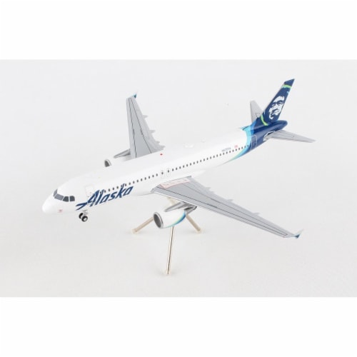 Gemini200 G2ASA737 Alaska A320 1-200 New Livery Reg No. N625VA Diecast Airplane Model Perspective: front