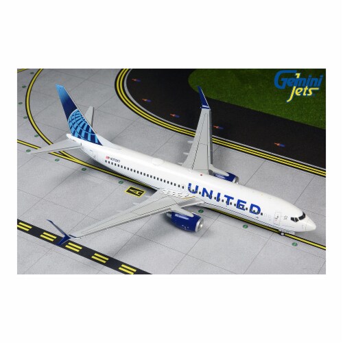 Gemini200 G2UAL763 United 737-800S 1-200 N37267 New Livery Model Airplane Perspective: front