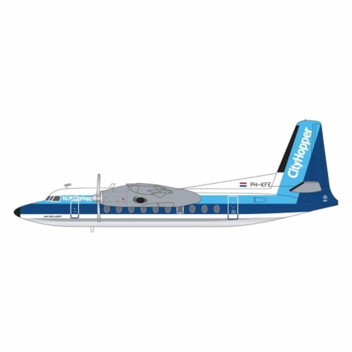 Gemini200 G2KLM845 KLM City Hopper Fokker F-27 PH-KFE Scale 1-200 Aircraft Model Toys Perspective: front