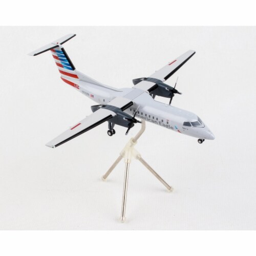 Gemini200 G2AAL853 1 by 200 Scale American Eagle Piedmont Bombardier Dash 8 Q-300 N329EN Die- Perspective: front