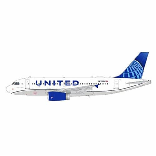 Gemini200 G2UAL891 United Airlines Airbus A319 N876UA New Livery Scale 1-200 Aircraft Model T Perspective: front