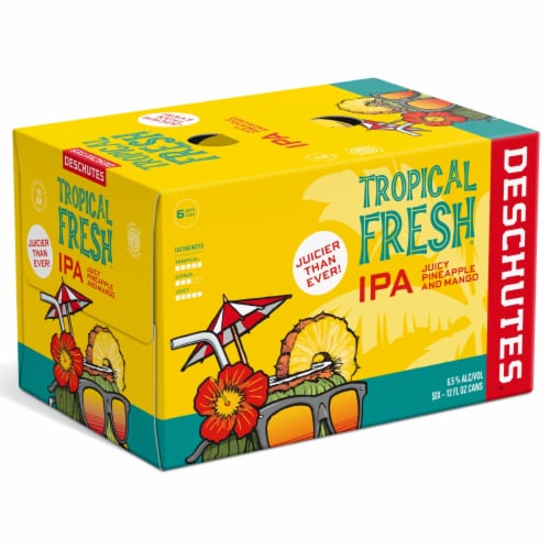 Deschutes Brewery® Tropical Fresh IPA Craft Beer Perspective: front