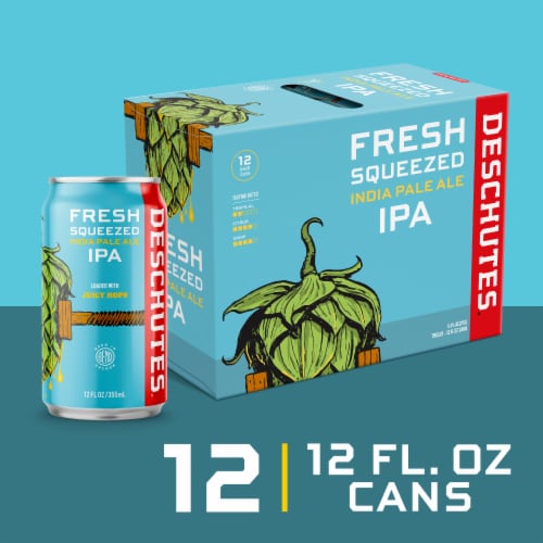 Deschutes Brewery® Fresh Squeezed IPA Craft Beer Perspective: front