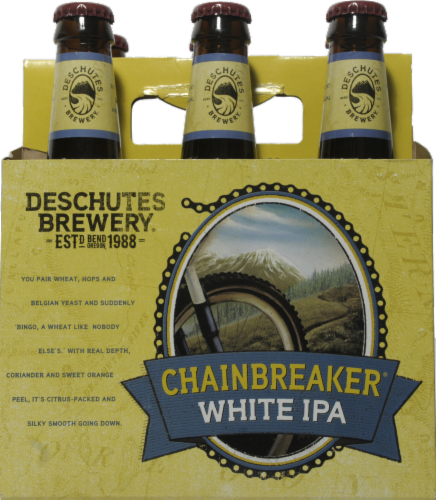 Deschutes Brewery Chain Breaker White IPA Perspective: front