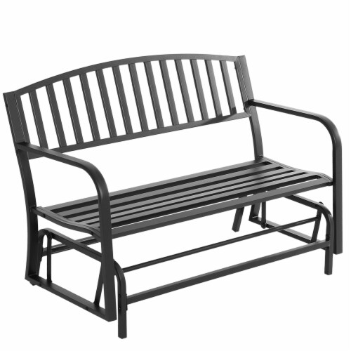 Patio Garden Glider 2 Person Outdoor Porch Gliding Chair Yard Furniture