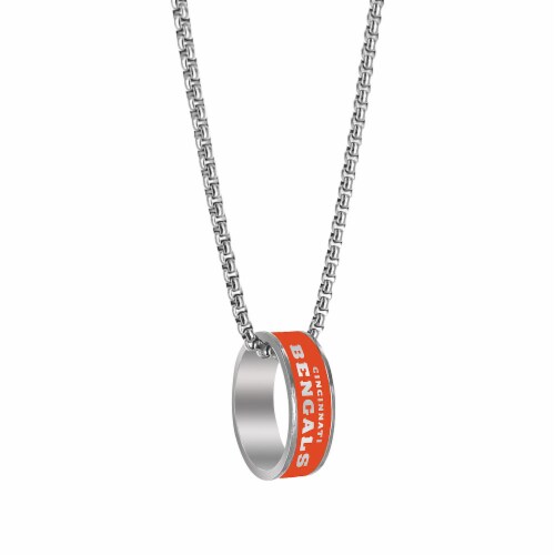 Classic Impressions Cincinnati Bengals NFL Ring Necklace Perspective: front