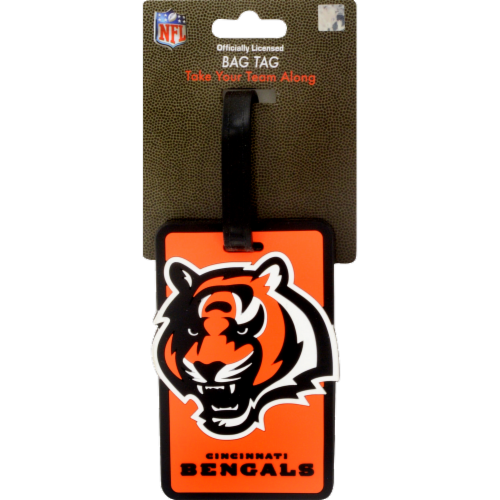 Classic Impressions Cincinnati Bengals Soft Bag Tag Perspective: front