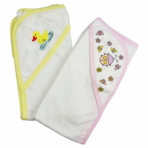 Bambini Infant Hooded Bath Towel (Pack of 2) Perspective: front
