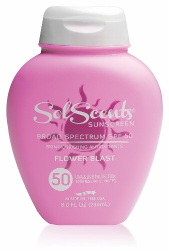 SolScents Flower Blast Broad Spectrum Sunscreen Lotion SPF 50 Perspective: front