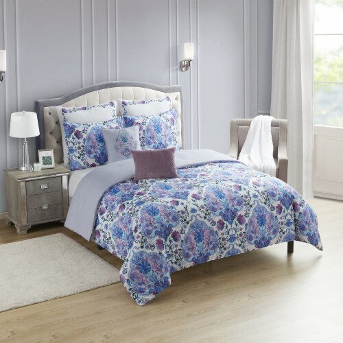 Sweet Home Collection Juliette 7 Piece Floral Bed In A Bag Printed Comforter Set Queen Queen Fred Meyer