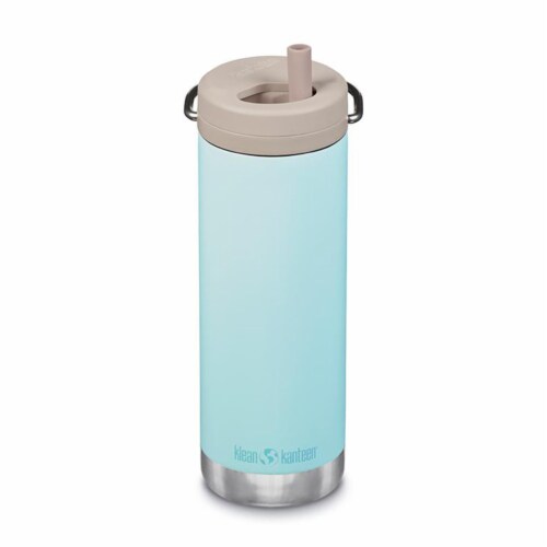 Klean Kanteen 1008320 Klean Kanteen TK Wide 16 Oz Twist Top Blue Tint Perspective: front