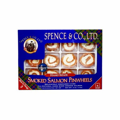 Spence & Co. Smoked Salmon Pinwheels Perspective: front