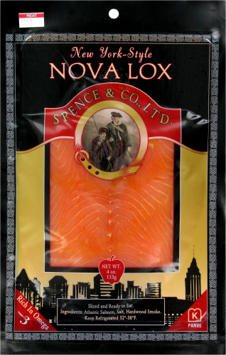 Spence Co New York Style Nova Lox Salmon 4 Oz King Soopers