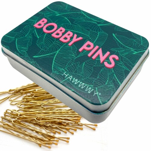 HAWWWY 300 Pcs Gold Bobby Pins w/ Cute Case for Buns, Kids, Girls & Women,  Gold - Kroger