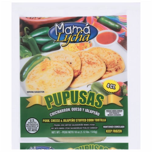 Mama Lycha Pupusas Chicharron Queso Y Jalapeno Perspective: front