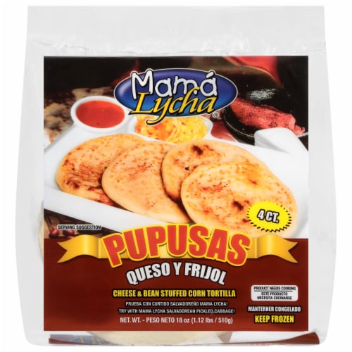 Mama Lycha Pupusas Queso Y Frijoles Perspective: front