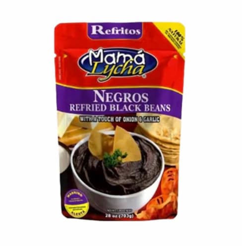 Mama Lycha® Frijoles De Olla Negros Refried Black Beans Perspective: front