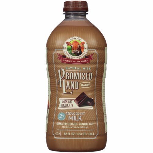 Promised Land® Midnight Chocolate Reduced Fat Milk Perspective: front